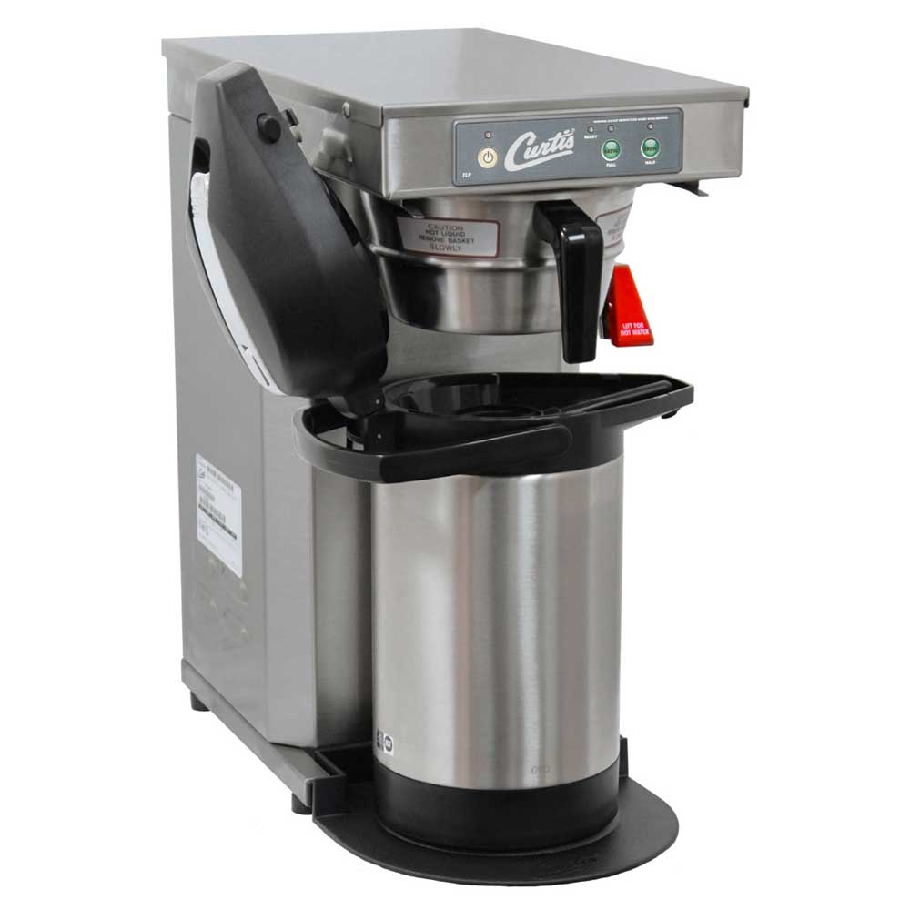 Curtis TLP12A Low Profile 18 Automatic Airpot Brewer with Stainless Steel  Finish - 120V, 1500W